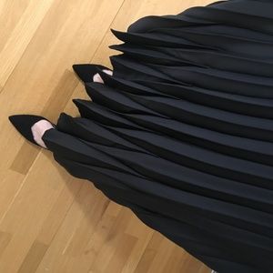 Black Accordion Skirt